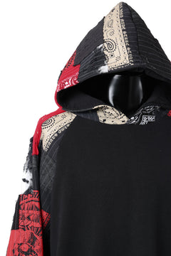 画像をギャラリービューアに読み込む, MASSIMO SABBADIN exclusive HOODY wt. BORO STYLE DETAIL (RED)