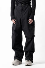 画像をギャラリービューアに読み込む, ISAMU KATAYAMA BACKLASH WIDE CARGO PANTS / STRETCH TYPEWRITER CLOTH (BLACK)