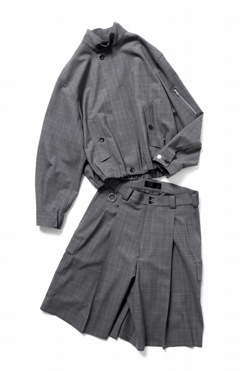 画像をギャラリービューアに読み込む, TARO HORIUCHI / th products Wide Cargo Shorts / 2 way stretch w/p tropical (check)