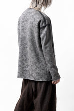 Load image into Gallery viewer, KLASICA ASLEEP LOOSE PULL OVER / GRAINY PRINT BACK SIDE FLEECE (GREIGE)