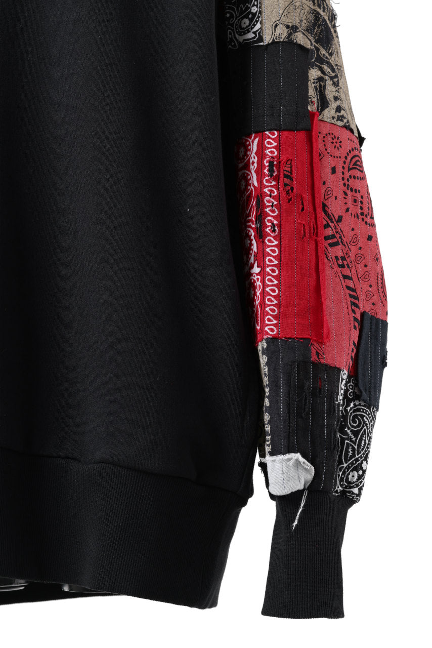 MASSIMO SABBADIN exclusive HOODY wt. BORO STYLE DETAIL (RED)