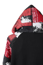 画像をギャラリービューアに読み込む, MASSIMO SABBADIN exclusive HOODY wt. BORO STYLE DETAIL (RED)