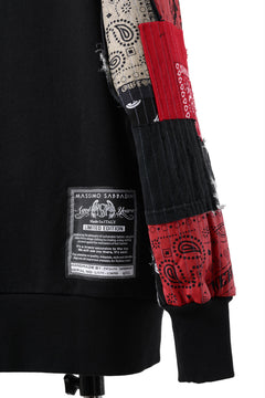 画像をギャラリービューアに読み込む, MASSIMO SABBADIN exclusive HOODY wt. BORO STYLE DETAIL (RED)