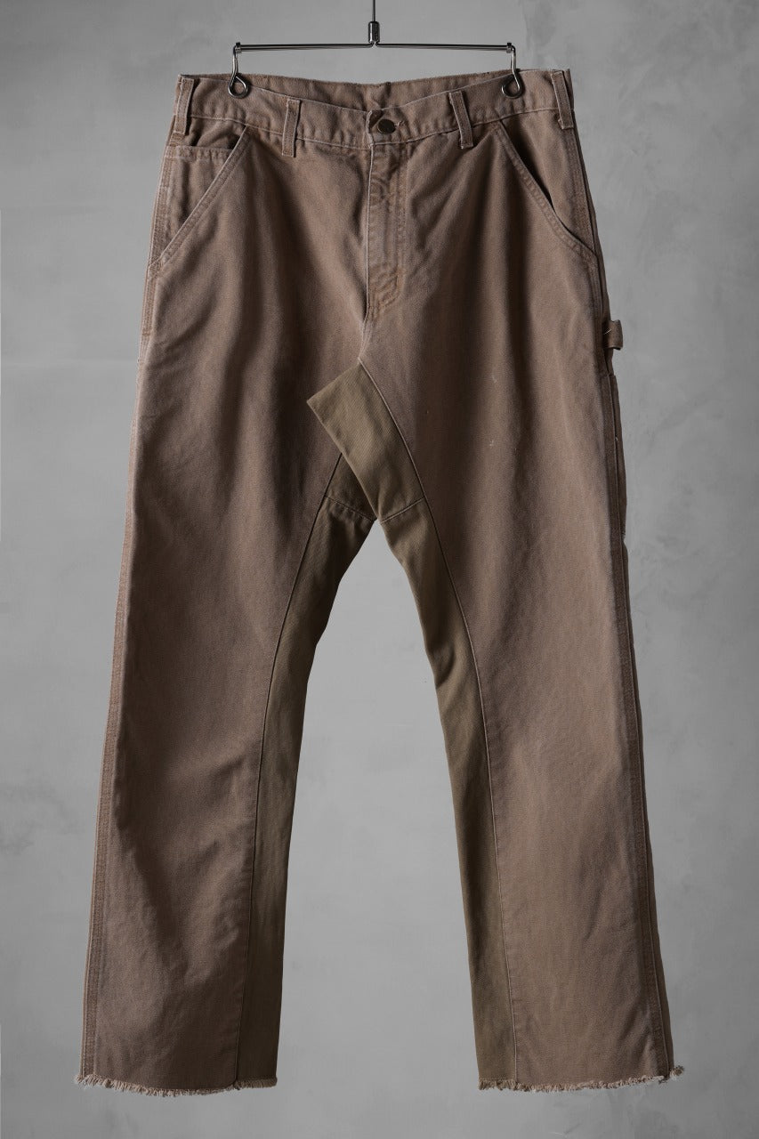 画像をギャラリービューアに読み込む, CHANGES x LOOM exclusive REMAKE REGULAR FIT CARPENTER PANTS / VINTAGE DUCK FABRIC (STONE WASHED) (BEIGE #A)