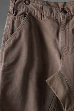 画像をギャラリービューアに読み込む, CHANGES x LOOM exclusive REMAKE REGULAR FIT CARPENTER PANTS / VINTAGE DUCK FABRIC (STONE WASHED) (BEIGE #A)