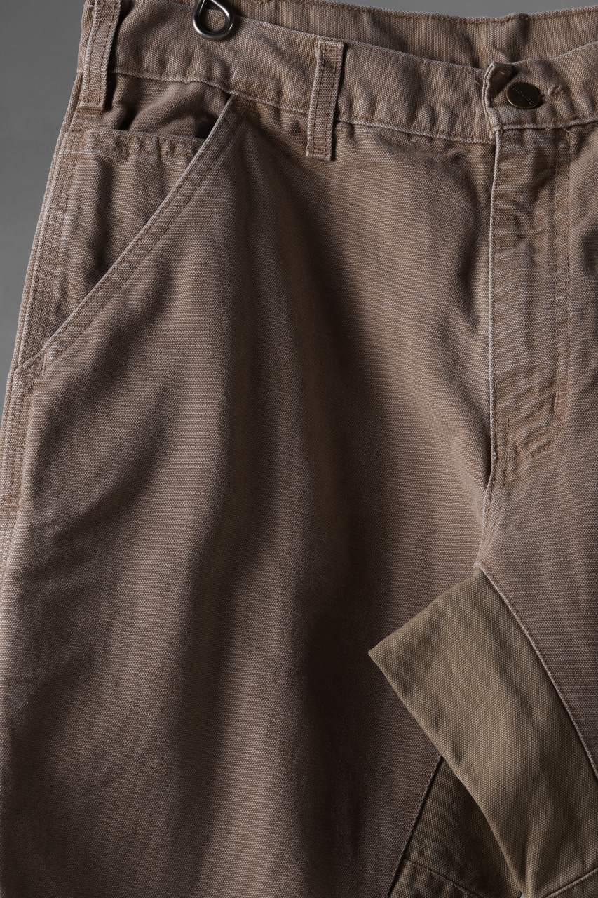 画像をギャラリービューアに読み込む, CHANGES x LOOM exclusive REMAKE REGULAR FIT CARPENTER PANTS / VINTAGE DUCK FABRIC (STONE WASHED) (BEIGE #A)