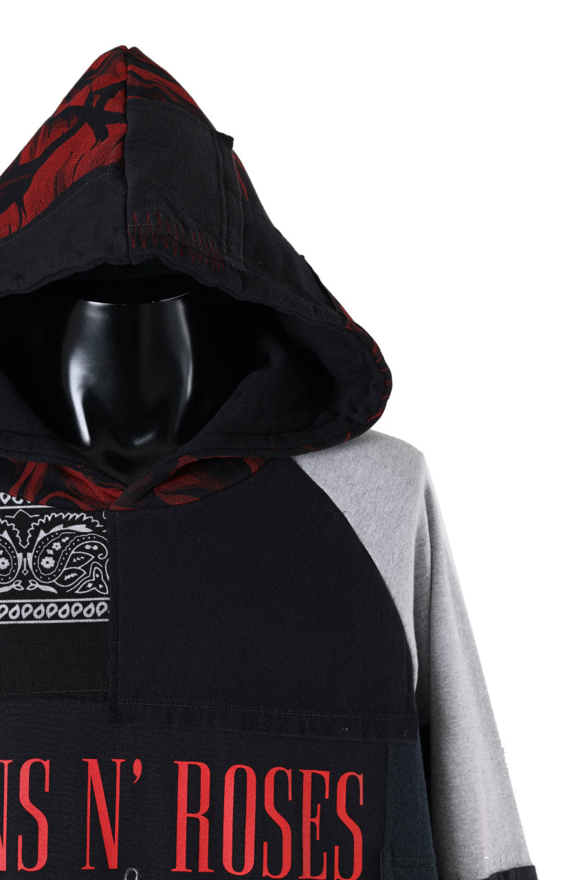 MASSIMO SABBADIN exclusive HOODY wt. PATCH STYLE DETAIL (MIX ROSE)