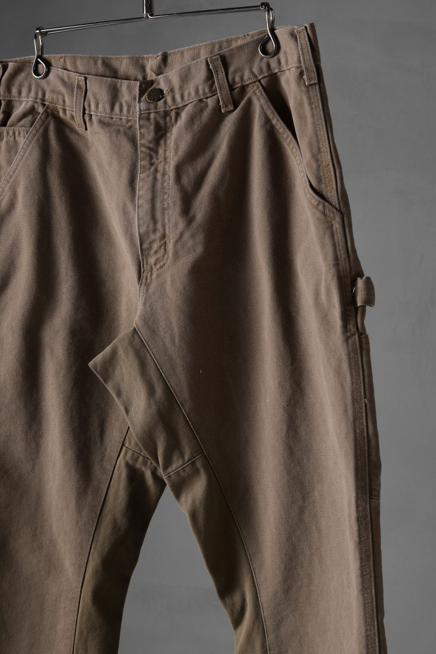 画像をギャラリービューアに読み込む, CHANGES x LOOM exclusive REMAKE REGULAR FIT CARPENTER PANTS / VINTAGE DUCK FABRIC (STONE WASHED) (BEIGE #A)