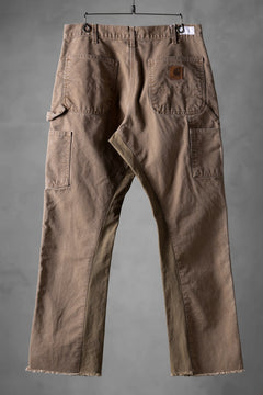 画像をギャラリービューアに読み込む, CHANGES x LOOM exclusive REMAKE REGULAR FIT CARPENTER PANTS / VINTAGE DUCK FABRIC (STONE WASHED) (BEIGE #A)
