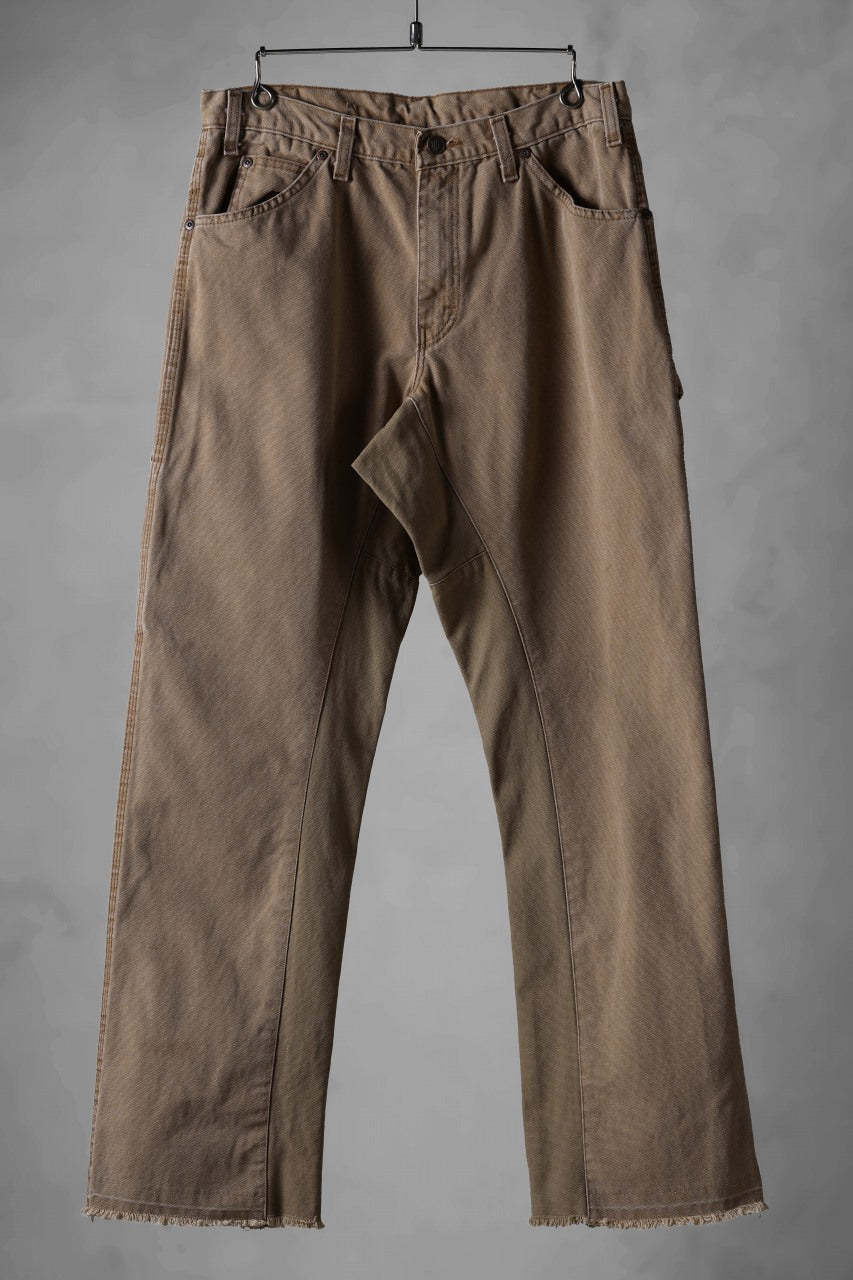 画像をギャラリービューアに読み込む, CHANGES x LOOM exclusive REMAKE REGULAR FIT CARPENTER PANTS / VINTAGE DUCK FABRIC (STONE WASHED) (BEIGE #B)
