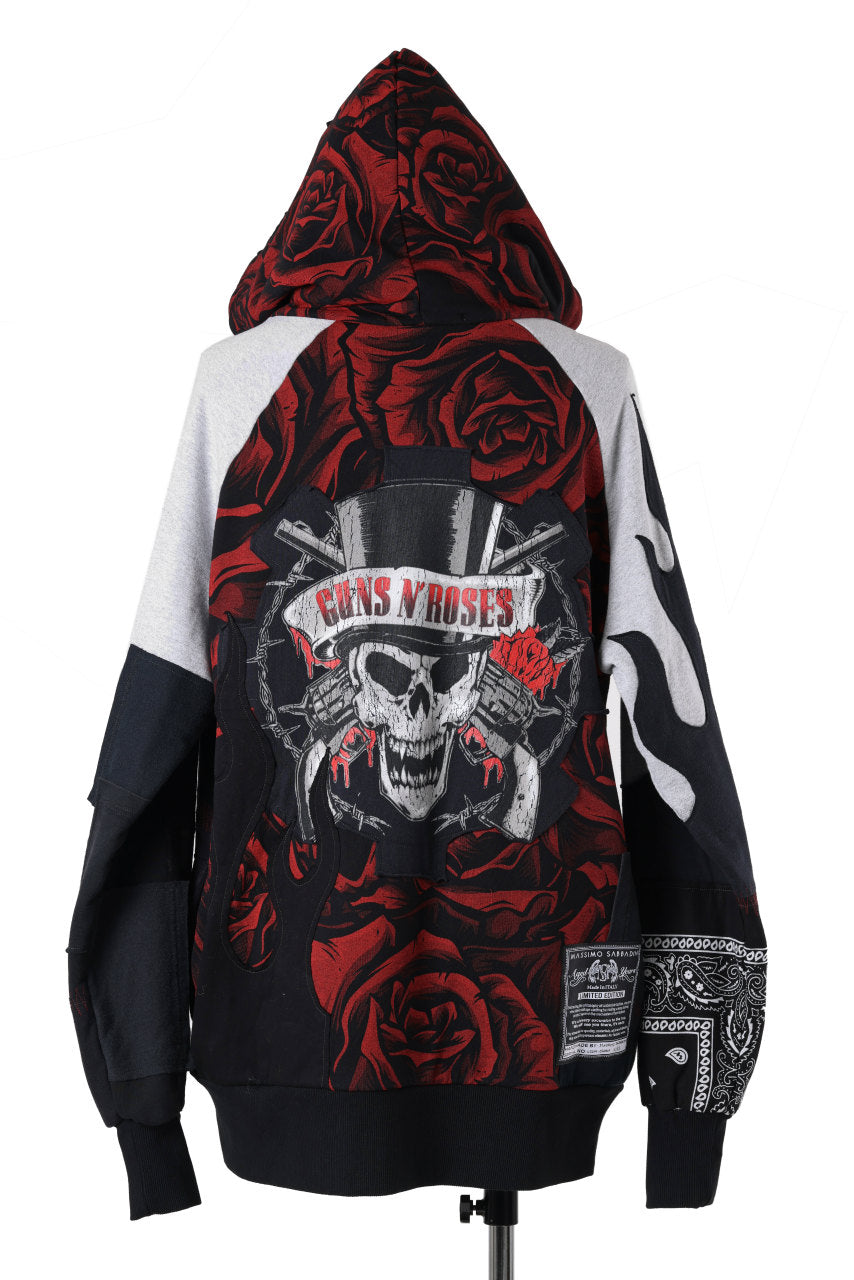 画像をギャラリービューアに読み込む, MASSIMO SABBADIN exclusive HOODY wt. PATCH STYLE DETAIL (MIX ROSE)