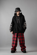 画像をギャラリービューアに読み込む, A.F ARTEFACT JUMBO SWEAT HOODIE / PRINT TYPE-B (BLACK)