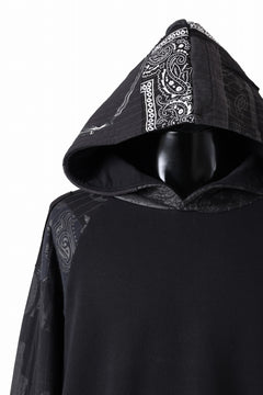 画像をギャラリービューアに読み込む, MASSIMO SABBADIN exclusive HOODY wt. BORO STYLE DETAIL (BLACK #A)