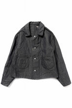 画像をギャラリービューアに読み込む, KLASICA "SOLO WOOD" LOOSE FIT SHORT COVER ALL / 9.7oz COTTON x LINEN CHAMBRAY (GRAY DENIM)