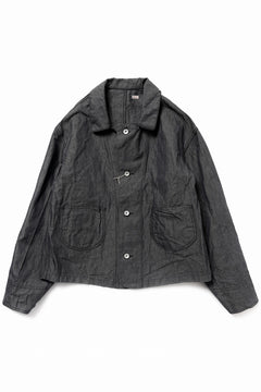 画像をギャラリービューアに読み込む, KLASICA "SOLO WOOD" LOOSE FIT SHORT COVER ALL / 9.7oz COTTON x LINEN CHAMBRAY (GRAY DENIM)