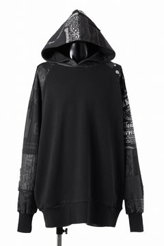 画像をギャラリービューアに読み込む, MASSIMO SABBADIN exclusive HOODY wt. BORO STYLE DETAIL (BLACK #A)