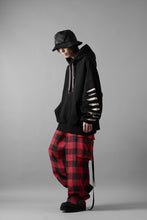 画像をギャラリービューアに読み込む, A.F ARTEFACT JUMBO SWEAT HOODIE / PRINT TYPE-B (BLACK)