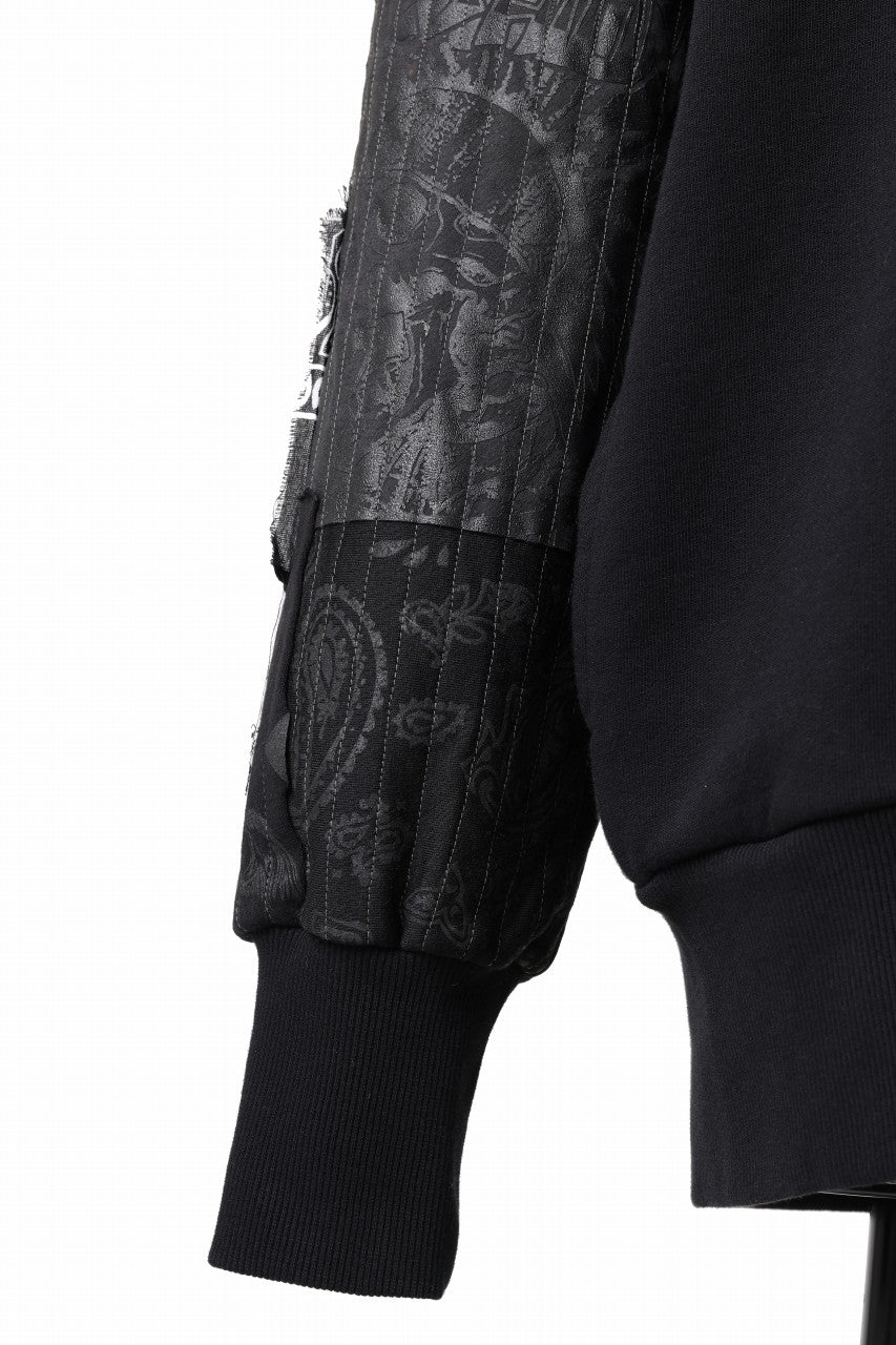 画像をギャラリービューアに読み込む, MASSIMO SABBADIN exclusive HOODY wt. BORO STYLE DETAIL (BLACK #A)