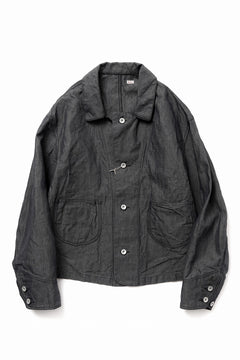 画像をギャラリービューアに読み込む, KLASICA "SOLO WOOD" LOOSE FIT SHORT COVER ALL / 9.7oz COTTON x LINEN CHAMBRAY (GRAY DENIM)