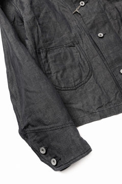 画像をギャラリービューアに読み込む, KLASICA "SOLO WOOD" LOOSE FIT SHORT COVER ALL / 9.7oz COTTON x LINEN CHAMBRAY (GRAY DENIM)