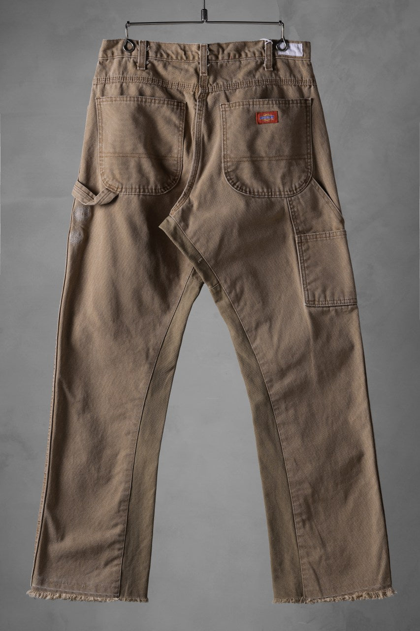 画像をギャラリービューアに読み込む, CHANGES x LOOM exclusive REMAKE REGULAR FIT CARPENTER PANTS / VINTAGE DUCK FABRIC (STONE WASHED) (BEIGE #B)