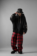 画像をギャラリービューアに読み込む, A.F ARTEFACT JUMBO SWEAT HOODIE / PRINT TYPE-B (BLACK)
