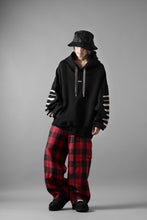 画像をギャラリービューアに読み込む, A.F ARTEFACT JUMBO SWEAT HOODIE / PRINT TYPE-B (BLACK)