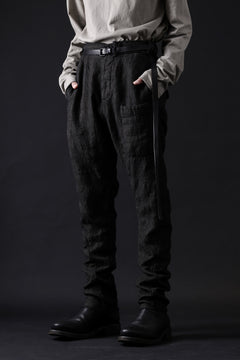 画像をギャラリービューアに読み込む, masnada BAGGY AVIATOR PANTS / OVER DYED HEMP AND WOOL (OVER DYE DUST)