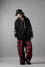 画像をギャラリービューアに読み込む, A.F ARTEFACT JUMBO SWEAT HOODIE / PRINT TYPE-B (BLACK)