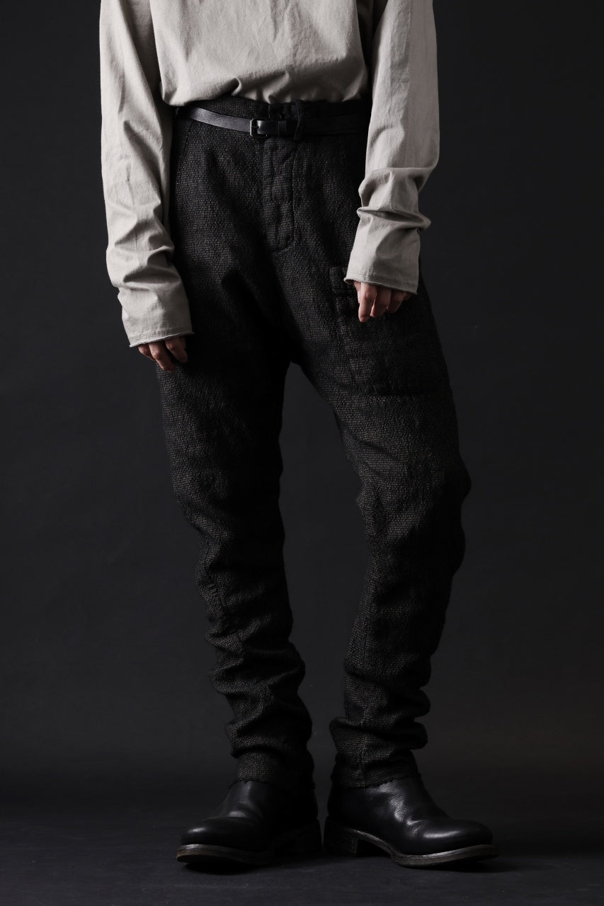 画像をギャラリービューアに読み込む, masnada BAGGY AVIATOR PANTS / OVER DYED HEMP AND WOOL (OVER DYE DUST)