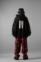 画像をギャラリービューアに読み込む, A.F ARTEFACT JUMBO SWEAT HOODIE / PRINT TYPE-B (BLACK)