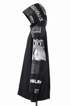画像をギャラリービューアに読み込む, MASSIMO SABBADIN exclusive HOODY wt. BORO STYLE DETAIL (BLACK #B)