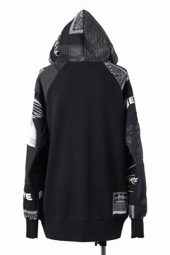 画像をギャラリービューアに読み込む, MASSIMO SABBADIN exclusive HOODY wt. BORO STYLE DETAIL (BLACK #B)