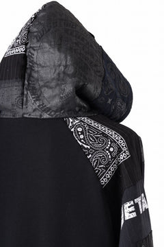 画像をギャラリービューアに読み込む, MASSIMO SABBADIN exclusive HOODY wt. BORO STYLE DETAIL (BLACK #B)