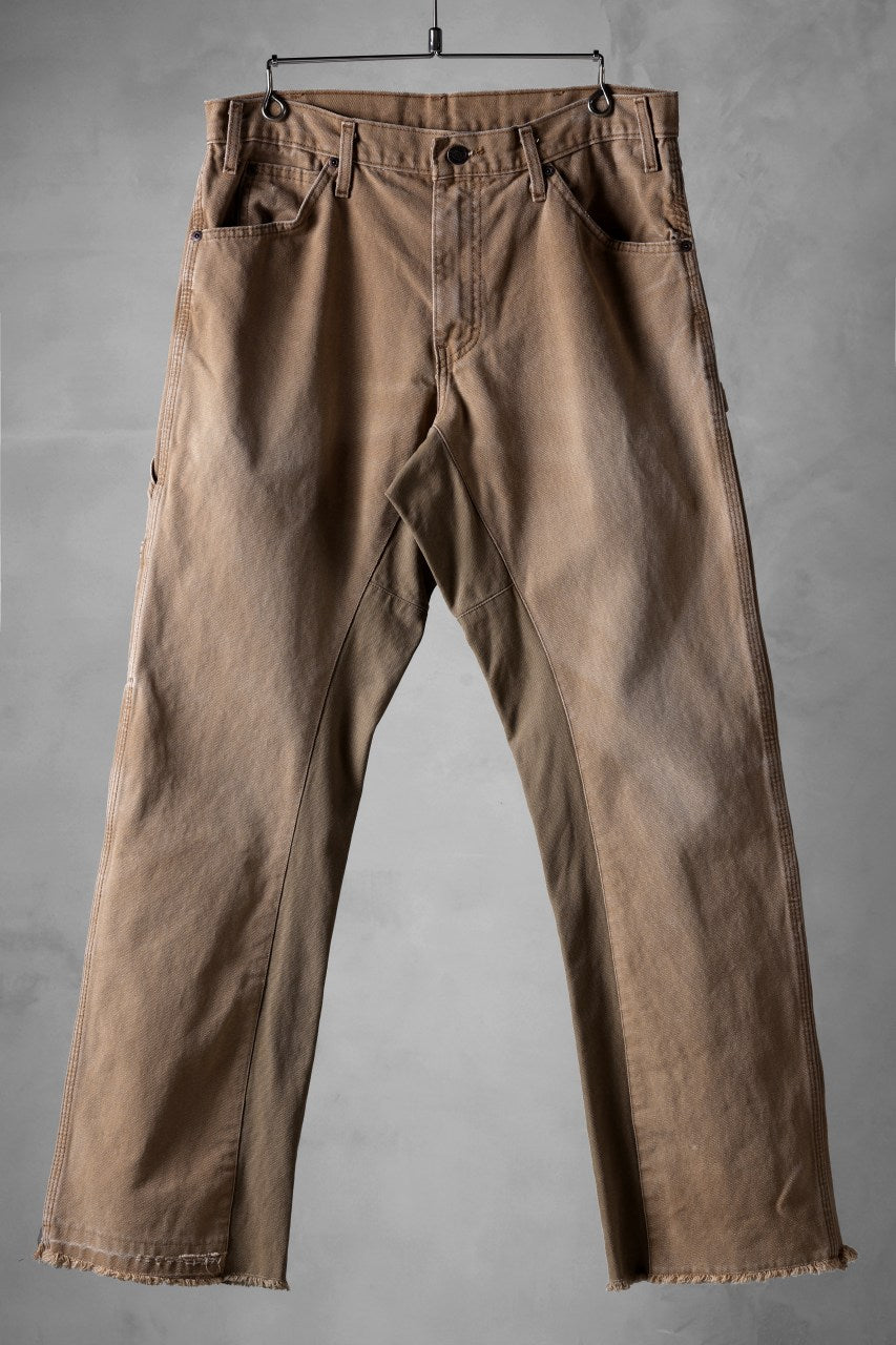 画像をギャラリービューアに読み込む, CHANGES x LOOM exclusive REMAKE REGULAR FIT CARPENTER PANTS / VINTAGE DUCK FABRIC (STONE WASHED) (BEIGE #D)