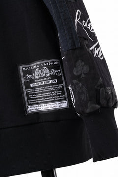 画像をギャラリービューアに読み込む, MASSIMO SABBADIN exclusive HOODY wt. BORO STYLE DETAIL (BLACK #B)