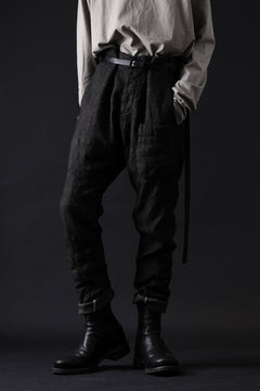 画像をギャラリービューアに読み込む, masnada BAGGY AVIATOR PANTS / OVER DYED HEMP AND WOOL (OVER DYE DUST)