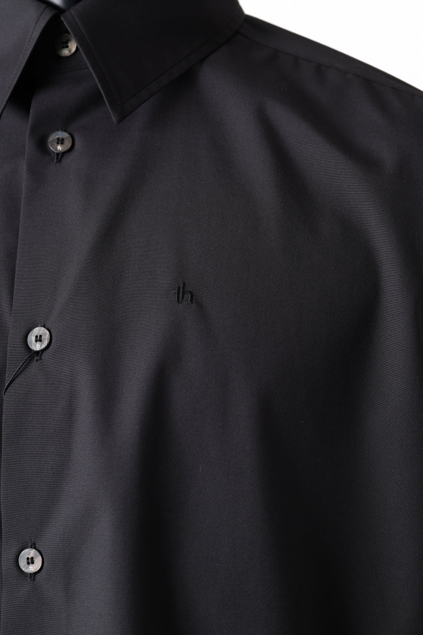 画像をギャラリービューアに読み込む, TARO HORIUCHI / th products "ROMAN" Midsize Shirt / esteneige broad cloth (black)