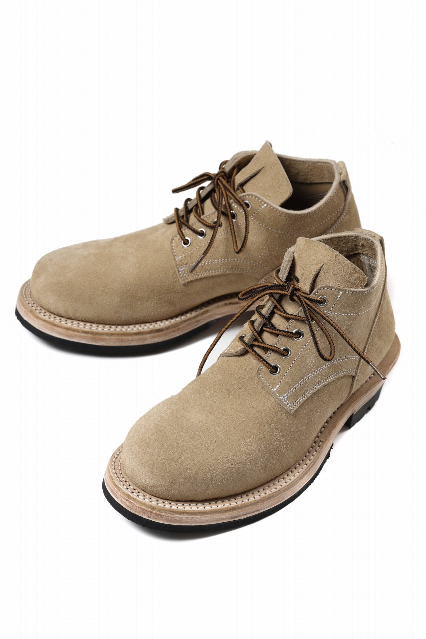 画像をギャラリービューアに読み込む, Portaille x LOOM exclusive DOUBLE STITCHED WELT WORKING DERBY / BOX CALF SUEDE (SAND BEIGE)