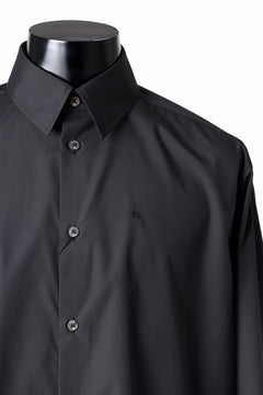 画像をギャラリービューアに読み込む, TARO HORIUCHI / th products "ROMAN" Midsize Shirt / esteneige broad cloth (black)