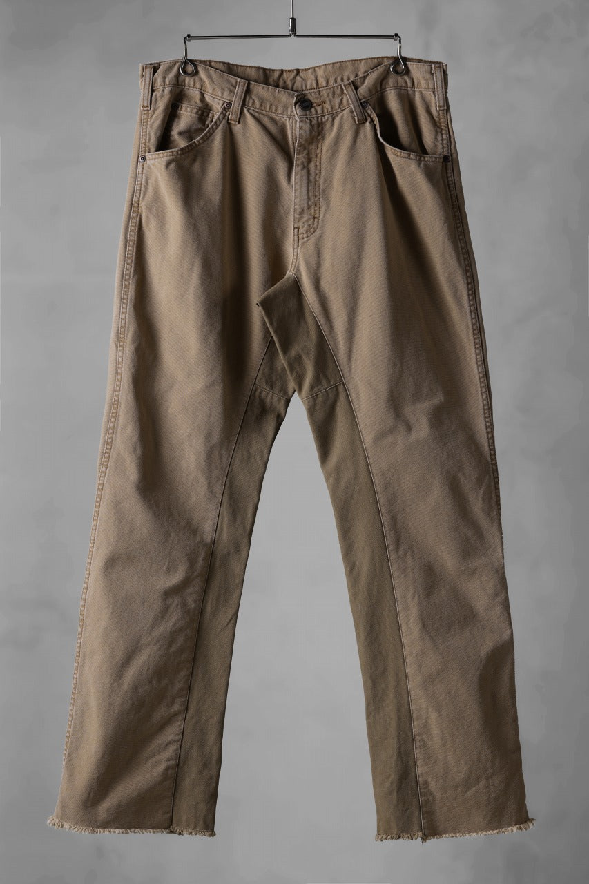 画像をギャラリービューアに読み込む, CHANGES x LOOM exclusive REMAKE REGULAR FIT CARPENTER PANTS / VINTAGE DUCK FABRIC (STONE WASHED) (BEIGE #E)