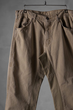 画像をギャラリービューアに読み込む, CHANGES x LOOM exclusive REMAKE REGULAR FIT CARPENTER PANTS / VINTAGE DUCK FABRIC (STONE WASHED) (BEIGE #E)