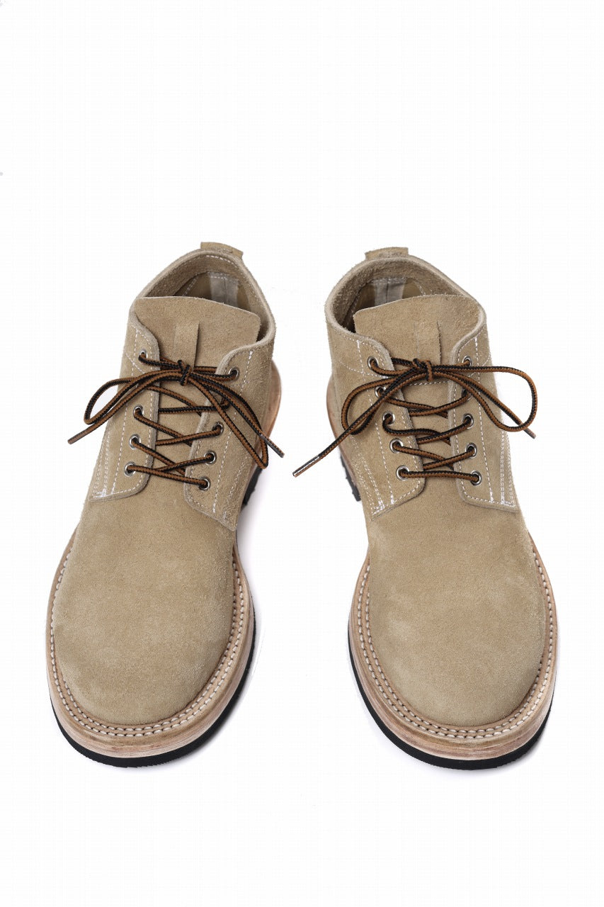 Load image into Gallery viewer, Portaille x LOOM exclusive DOUBLE STITCHED WELT WORKING DERBY / BOX CALF SUEDE (BEIGE)