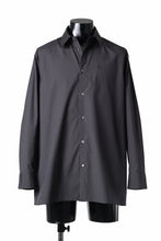 画像をギャラリービューアに読み込む, TARO HORIUCHI / th products "ROMAN" Midsize Shirt / esteneige broad cloth (black)