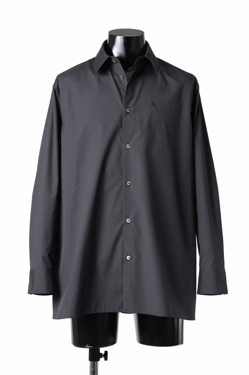 画像をギャラリービューアに読み込む, TARO HORIUCHI / th products "ROMAN" Midsize Shirt / esteneige broad cloth (black)
