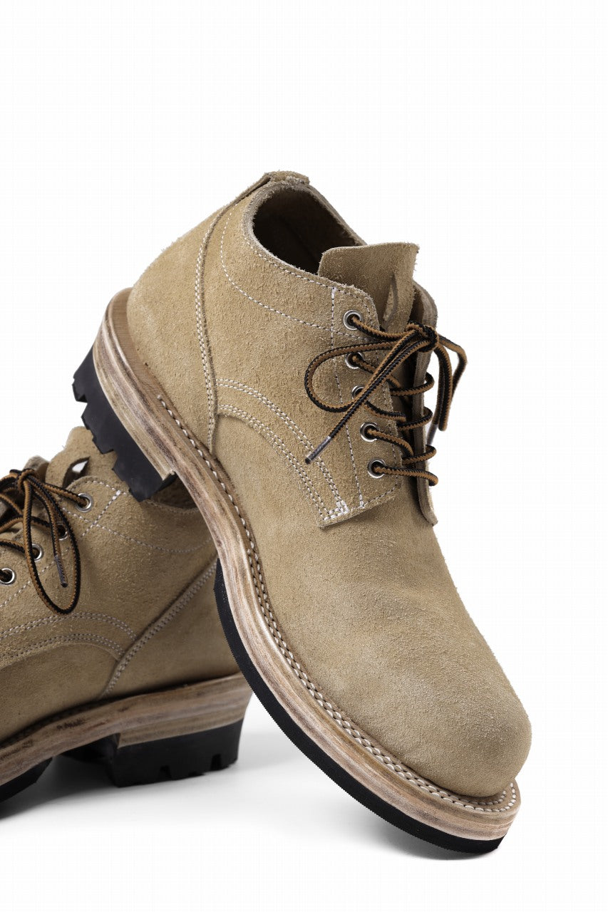 Load image into Gallery viewer, Portaille x LOOM exclusive DOUBLE STITCHED WELT WORKING DERBY / BOX CALF SUEDE (BEIGE)