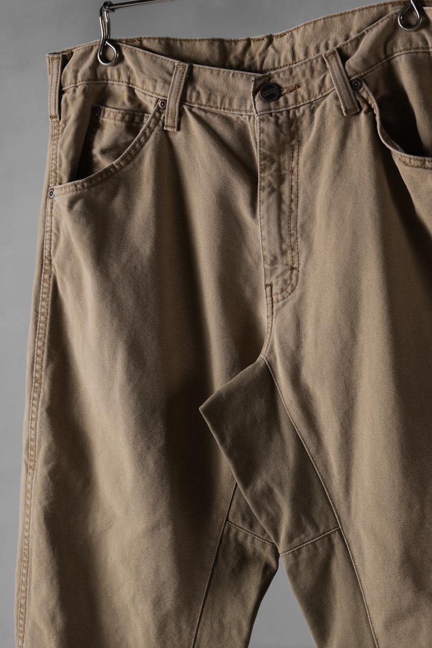 画像をギャラリービューアに読み込む, CHANGES x LOOM exclusive REMAKE REGULAR FIT CARPENTER PANTS / VINTAGE DUCK FABRIC (STONE WASHED) (BEIGE #E)