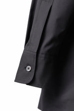 画像をギャラリービューアに読み込む, TARO HORIUCHI / th products "ROMAN" Midsize Shirt / esteneige broad cloth (black)