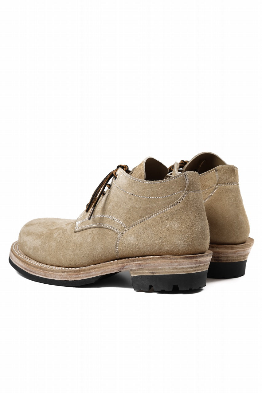 Load image into Gallery viewer, Portaille x LOOM exclusive DOUBLE STITCHED WELT WORKING DERBY / BOX CALF SUEDE (BEIGE)