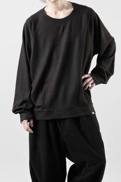 画像をギャラリービューアに読み込む, COLINA TUCK SWEAT TOPS / SUPER 140s WASHABLE WOOL (EBONY)